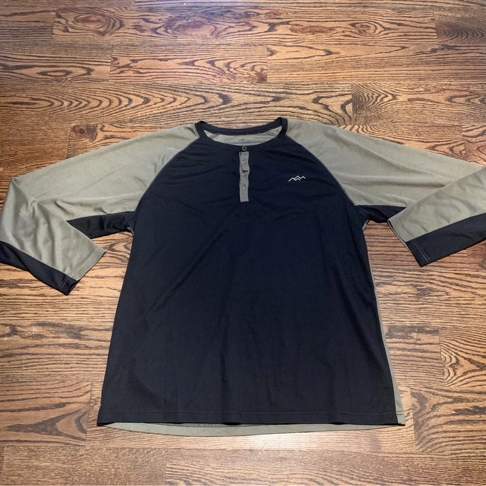 Trailside Mens Long Sleeve Shirt, XL, 1/4 Snap Button, Outdoors Fishing Hiking